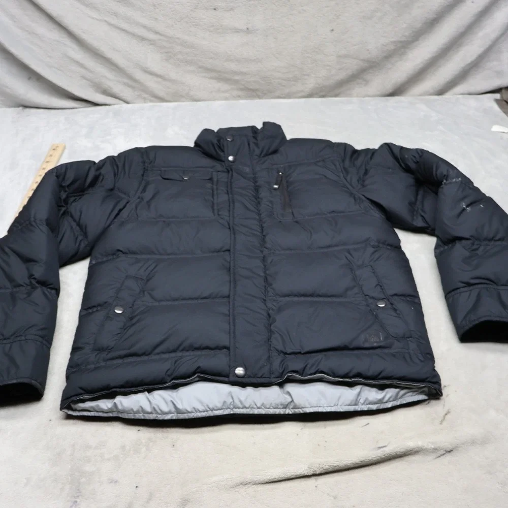 REI Jacket Boys XL 18 Black Full Zip Ripstop Light Pack Puffer Quilted Outdoor